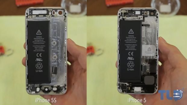 iPhone 5S teardown / comparison with iPhone 5