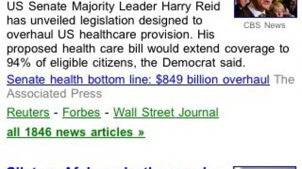 Google News for iPhone UI