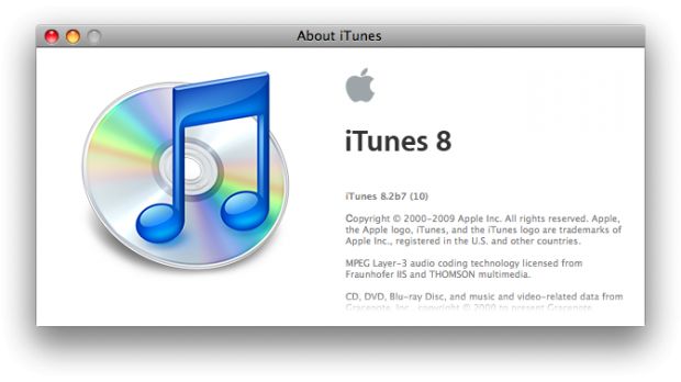 iTunes 8.2 - Blu-ray reference