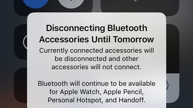 Disconnecting Bluetooth