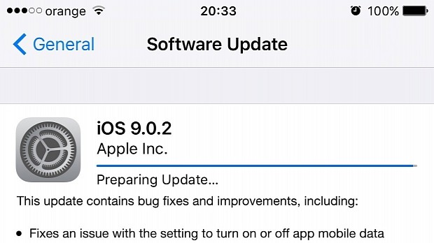 iOS 9.0.2 Update