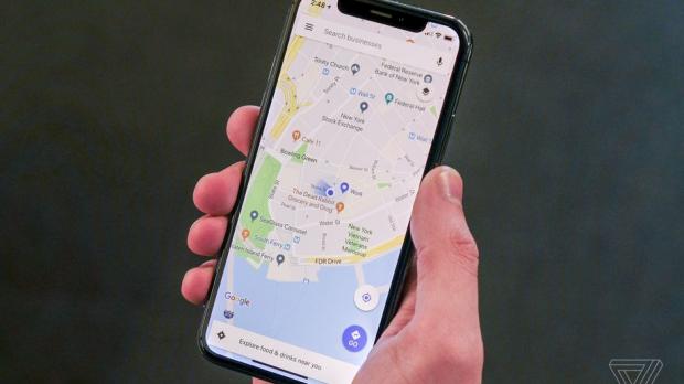 iPhone X with enabled GPS