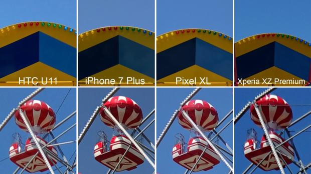 iPhone 7 Plus vs. HTC U11 vs. Pixel XL vs. Xperia XZ Premium carousel photo test