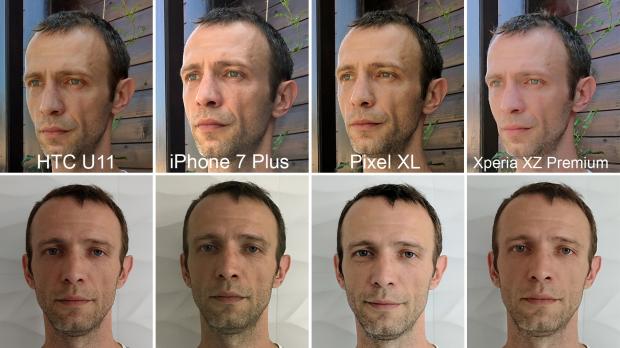 iPhone 7 Plus vs. HTC U11 vs. Pixel XL vs. Xperia XZ Premium portrait photo test