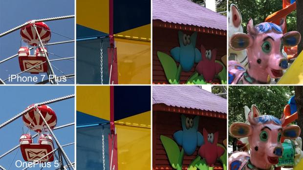 OnePlus 5 vs. iPhone 7 Plus carousel photo test