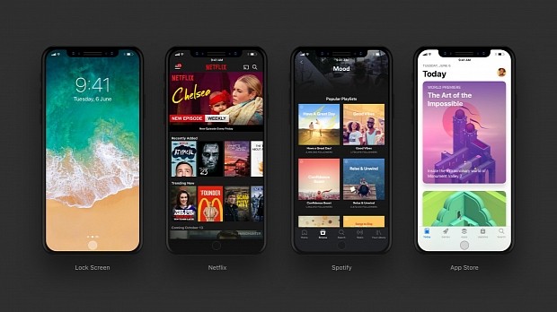 iPhone 8 Mockups Imagine the Virtual Home Button, and What Apps Might ...