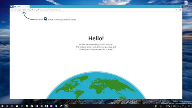 Puffin Web Browser on Windows 10