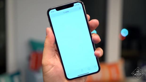 Blue shift on the iPhone X display