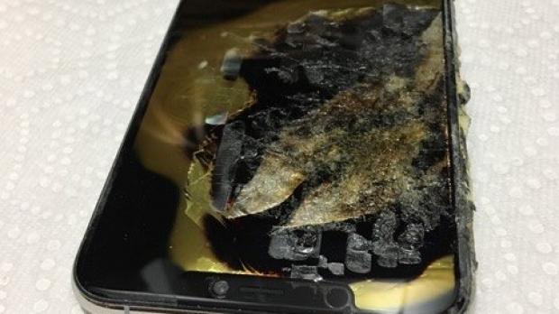 iPhone XS Max damaged from fire