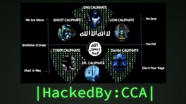 Original defacement left by ISIS CCA