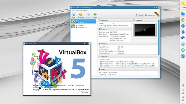 VirtualBox 5.1 Beta in KaOS