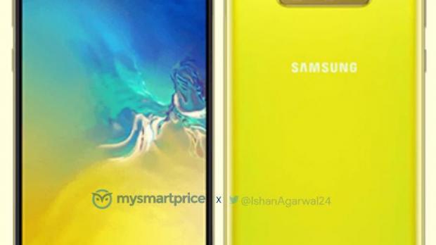 Samsung Galaxy S10e in yellow