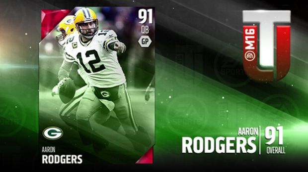 Madden NFL 16 Ultimate Team Aaron Rodgers