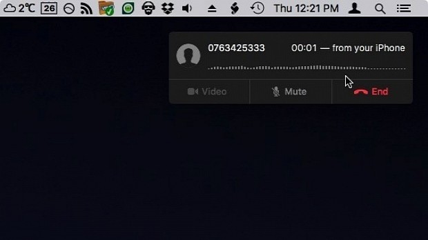 Receiving phone calls on a Mac