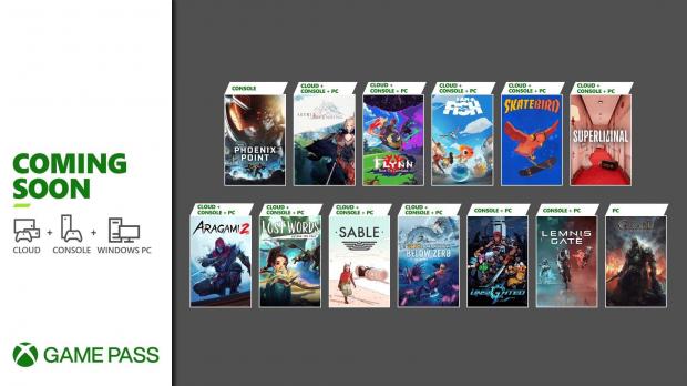 Xbox Game Pass incoming games