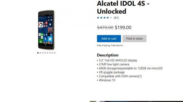Alcatel IDOL 4S with Windows 10 Mobile in the Microsoft Store