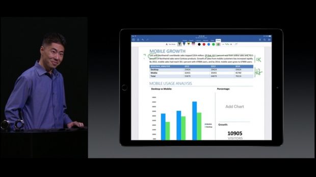 MS Office at Apple event
