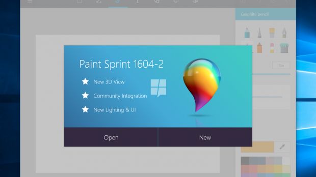 Windows 10 version of Paint app