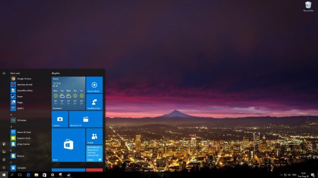 Windows 10 Anniversary Update Start menu