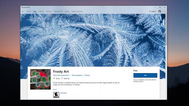 New free themes in the Microsoft Store
