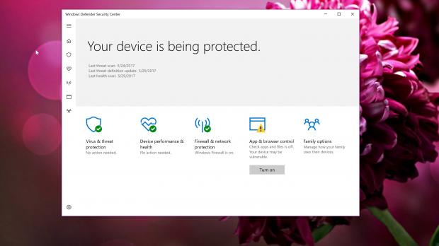 Windows Defender in Windows 10 Creators Update