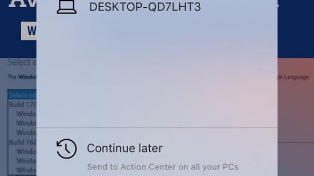 Continue on PC on iPhone 7
