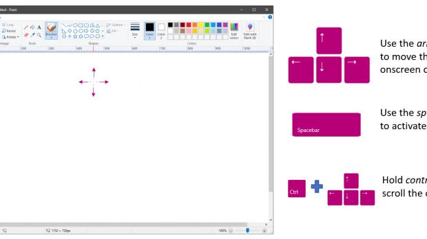 Accessibility improvements in MSPaint