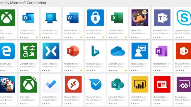 Microsoft apps for Android
