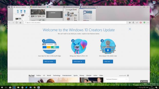 Fluent Design in Windows 10 Edge browser