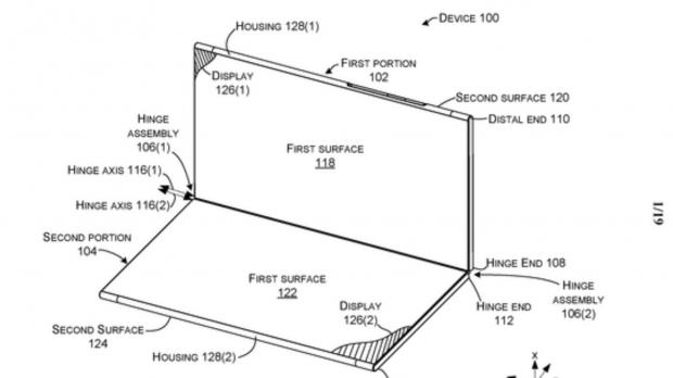 Microsoft Surface Andromeda patent drawing