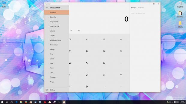 Windows 10 Calculator can also convert units
