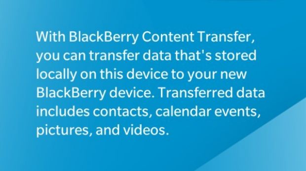 BlackBerry Content Transfer for BlackBerry 10