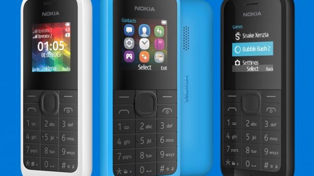 Nokia 105 Dual SIM, front and back view
