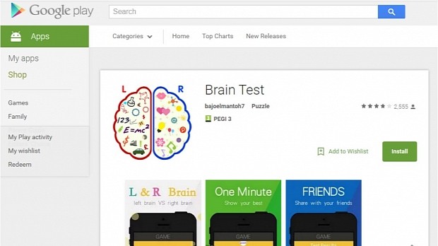 Infected Brain Test Android app