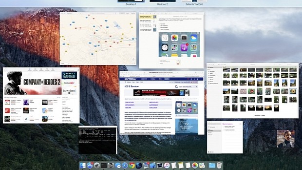 The OS X El Capitan desktop