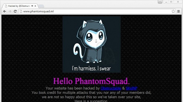 Phantom Squad website defaced by SkidNP