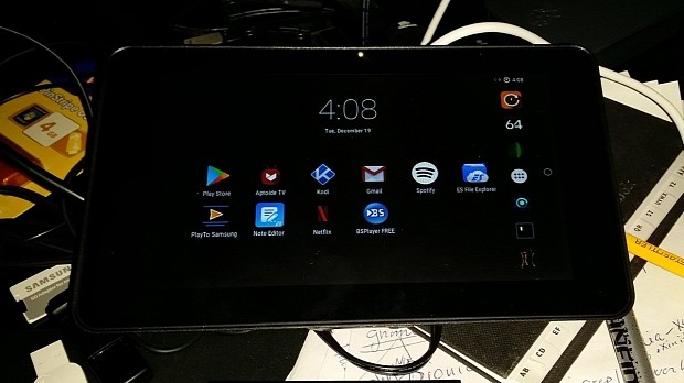 RaspAnd OS running on Raspberry Pi 7" touchscreen