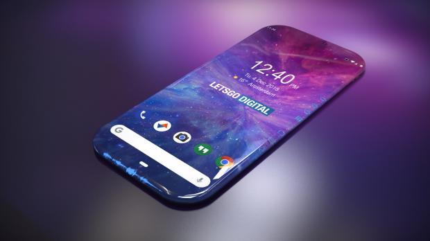 Samsung bezel-less smartphone rendering