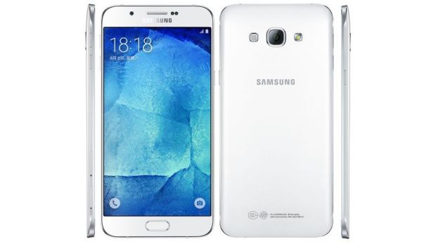 Samsung Galaxy A8 front and back