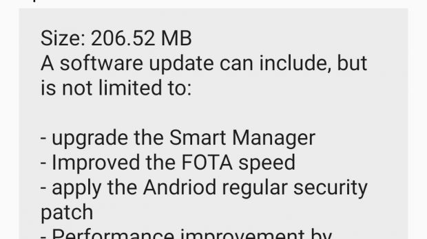 Samsung Galaxy S5 maintenance update