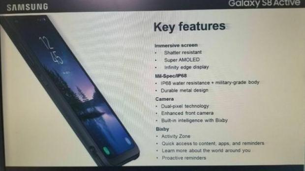 Leaked Samsung Galaxy S8 Active specs
