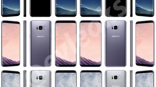 Samsung Galaxy S8 and S8+ render