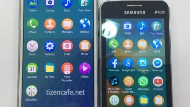 The Samsung Z3 is larger than the Z1