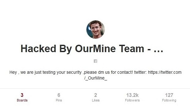 OurMine hacks Zuckerberg's Twitter and Pinterest accounts