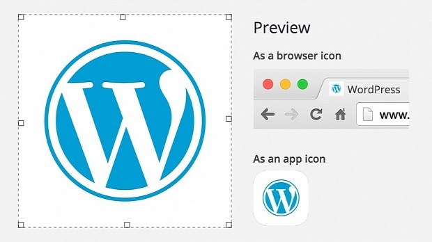 You can now set a favicon in WordPress