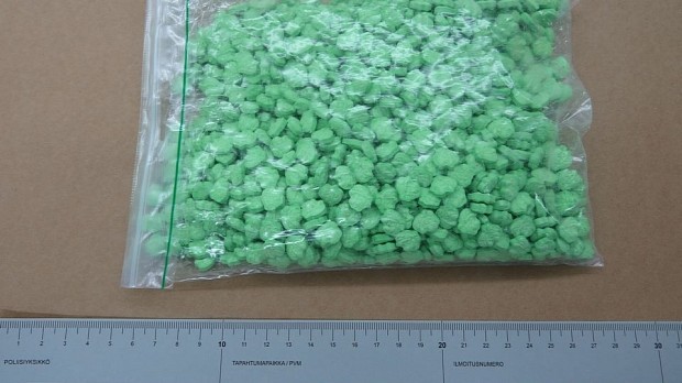 Ecstasy pills confiscated by Finish Customs