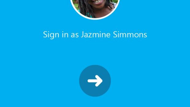 Skype sign in screen