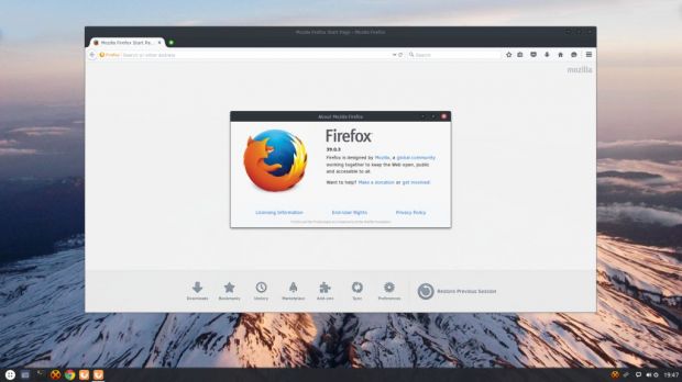 Solus OS with Firefox