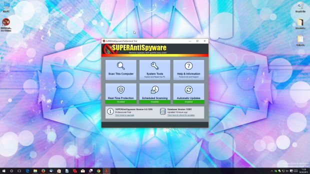 SUPERAntiSpyware on Windows 10
