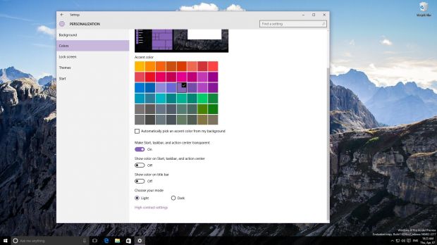 Windows 10 dark theme